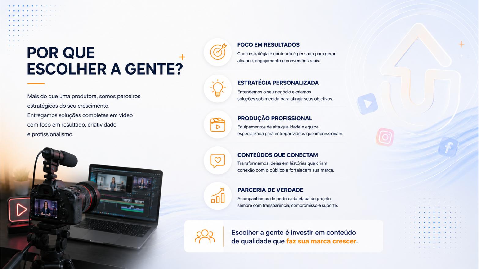Estrutura de produção profissional
